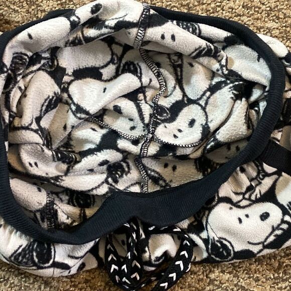 Peanuts Black and White Snoopy Pajama Pants Size S - Picture 6 of 10